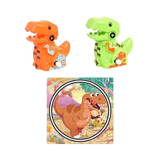 Kinder Dinosaurier Puzzle Track Toy Set Interactive Windup Car Spiel Für Kinder Kleinkind Dinosaurier Windup Auto Und Track Windup Toy Für Kleinkinder von Zkydhbd