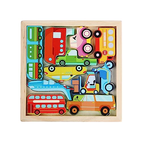 Kinder Holzblock Cartoon Dreidimensionales Puzzle Puzzle Frühschulabschluss Board Obst Frühschulpoten von Zkydhbd
