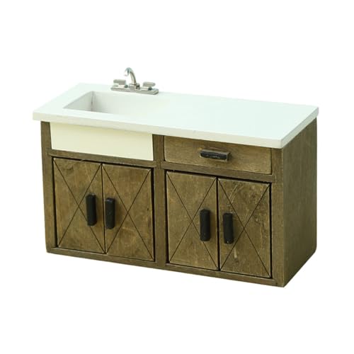 Zkydhbd Küchenschrankfigur Model Realistic Vintage Life Szene Dolls Haus Tun Spiel Zkydhbd Küchenschrankfigur Model Realistic Vintage Life Szene Dolls Haus Tun Spiel von Zkydhbd