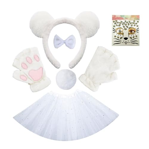 Panda Kostüm Ohren Stirnband Schwanzkleider Zubehör Kits Halloween Panda Kostüm Für Kleinkind Kid Animal Cosplay Kostüm Panda Kostüm Ohren Stirnband Schwanzkleider Zubehör Kits Halloween Panda Kostüm Für Kleinkind Kid Animal Cosplay Kostüm von Zkydhbd