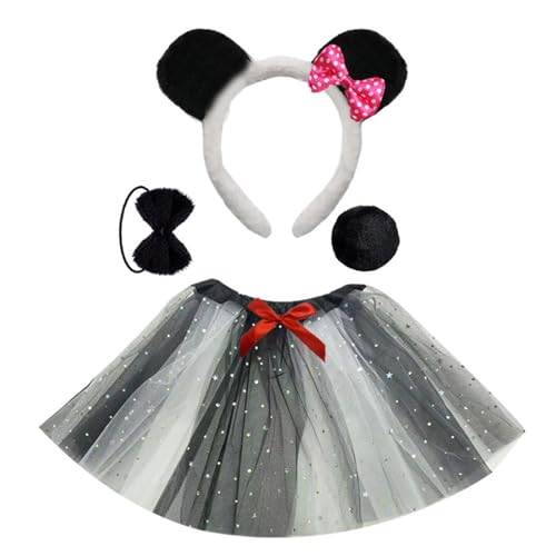 Panda Kostüm Ohren Stirnband Schwanzkleider Zubehör Kits Halloween Panda Kostüm Für Kleinkind Kid Animal Cosplay Kostüm Panda Kostüm Ohren Stirnband Schwanzkleider Zubehör Kits Halloween Panda Kostüm Für Kleinkind Kid Animal Cosplay Kostüm von Zkydhbd