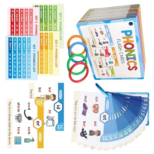 Praktische Phonics Flashcards Bildungsspielzeug Lernen Karten Zu Lesen Phonics Lernkarten Für Kinder Erwachsene Kinder Bildung Tool Lernen Für Erwachsene von Zkydhbd