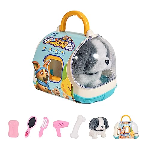 Realistische Walking Welpenspielzeug Elektronisch Haustier Spielzeug Plüsch Haustier Kinder Rollenspiel Spielzeug Interaktives Crawl Lernspielzeug Geschenk Kinder Plüschspielzeug Realistisches von Zkydhbd