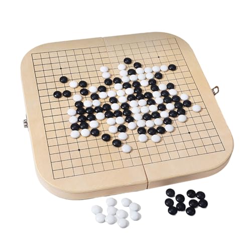 Tragbares Weiqi Go Game Strategy Brettspiel Für Familienbindung Reisegröße Praktisches Schachbrett Weiqi Game Set Go Game Board Set Für Anfänger von Zkydhbd