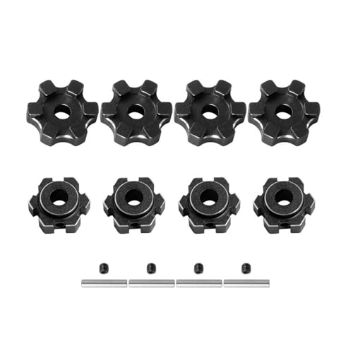 Zkydhbd 1/10 Skala 17mm Remote Car Hexagon Adapter Erweiterter Radmetallantriebs Hub Adapter Anti Rust Upgrade Kits Accessoire Fernbedienungspfus Spielzeugzubehör von Zkydhbd