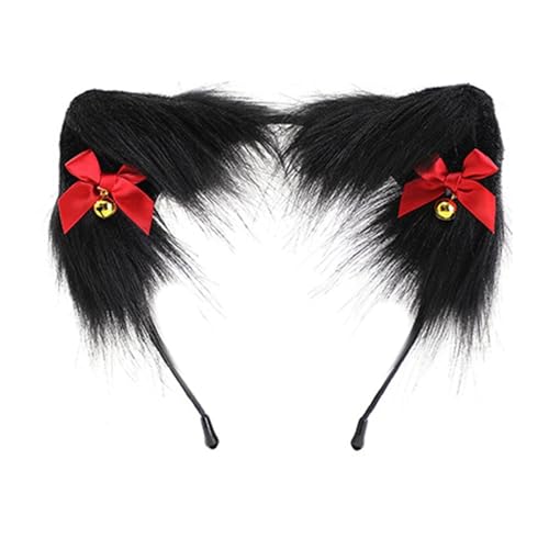 Zkydhbd 1 PC Wolf Foxes Schwanzohren Stirnband Set Halloween Weihnachtsparty Kostüm Spielzeuggeschenke Für Frauen Männer Cosplay Halloween Cosplay Kostüme Für Männer Frauen von Zkydhbd