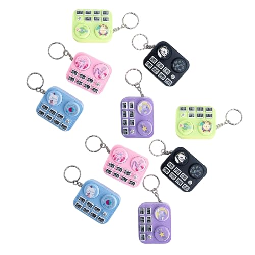 Zkydhbd 10pcs Music Mixer Maker Keychain Interactive Sound Toy Hanging Schlüsselanhänger Für Kinder Erwachsenen Musikinstrument Spielzeug von Zkydhbd