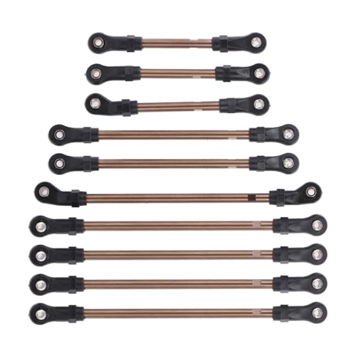 Zkydhbd 10pieces 324 Mm Radstand Edelstahl Stahl Federung Links Plastikstangenende Unmundierte Kits Für 1/10 TRX4RC Crawler Car Edelstahlstange Set Zkydhbd 10pieces 324 Mm Radstand Edelstahl Stahl Federung Links Plastikstangenende Unmundierte Kits Für 1/10 TRX4RC Crawler Car Edelstahlstange Set von Zkydhbd
