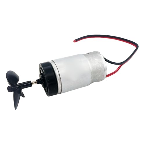Zkydhbd 12V Anträge Motorköder Trawler Bootsmotor Für Fernbedienungsboote 3blade Propeller Wassersportzubehör von Zkydhbd