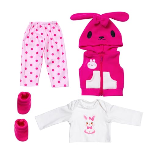 Zkydhbd 18 Zoll Puppenkleidung Set Soft Fabric Waschaborn Wiedergeborene Outfit Mit Cartoon Muster Für Kinder Rollenspiele So Tun Spielepuppe Kleidung Zkydhbd 18 Zoll Puppenkleidung Set Soft Fabric Waschaborn Wiedergeborene Outfit Mit Cartoon Muster Für Kinder Rollenspiele So Tun Spielepuppe Kleidung von Zkydhbd