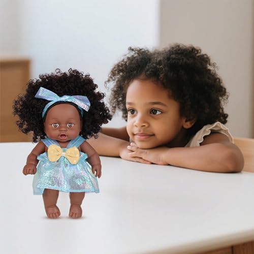 Zkydhbd 20 cm Vinyls Afrikanische Wiedergeborene Schwarzes Puppen Sicheres Wie Mädchenpuppen Mit Modekleidung Für Kinder Und Erwachsenensammler Zkydhbd 20 cm Vinyls Afrikanische Wiedergeborene Schwarzes Puppen Sicheres Wie Mädchenpuppen Mit Modekleidung Für Kinder Und Erwachsenensammler von Zkydhbd