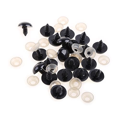 Zkydhbd 20pcs 6-20mm Schwarze Plastiksicherheitsaugen Für Teddybären/Puppen/Spielzeugtier/Filzen Zkydhbd 20pcs 6-20mm Schwarze Plastiksicherheitsaugen Für Teddybären/Puppen/Spielzeugtier/Filzen von Zkydhbd