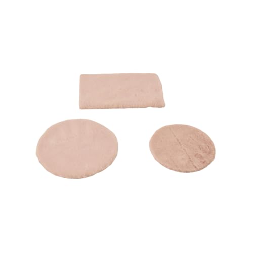 Zkydhbd 3pcs Miniatur Teppich Für Puppenhausmöbel Bodenmatte Weiche Plüsch Einfach Sauberer Teppich Für Bastelmodell Projekt Decors Doll House Floors von Zkydhbd