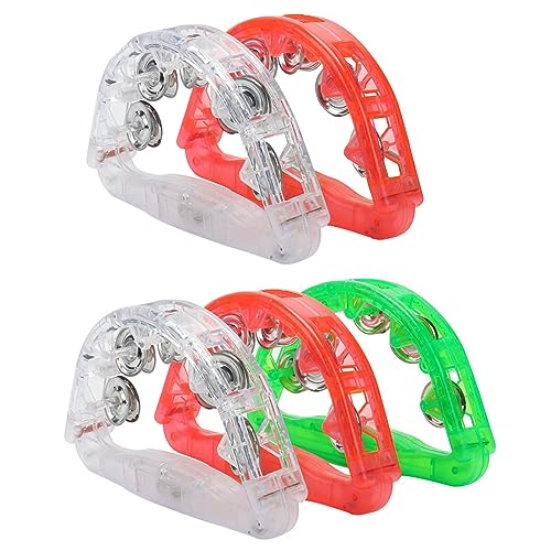 Zkydhbd 5 PCs LED Handbell Decor Decors Bunte Party Leichte Rassel Für Hochzeitskonzert Handbellschüttler Glühende Dekoration Rassel Spielzeug von Zkydhbd
