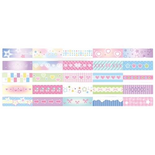 Zkydhbd 5Rolls Cartoon Papierbänder Kleberhandwerk Bänder Für Journals Dekoration Kunsthandwerk Geschenke Wickeln Für Schüler Planerzubehör Zkydhbd 5Rolls Cartoon Papierbänder Kleberhandwerk Bänder Für Journals Dekoration Kunsthandwerk Geschenke Wickeln Für Schüler Planerzubehör von Zkydhbd