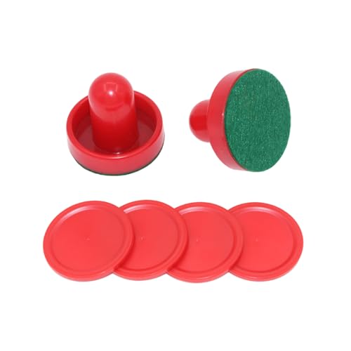 Zkydhbd Air Hockey Pucks Und Paddelersatz Plastik Air Tischhockey Spielschieber Mit 4 Pucks Für Spieltische Ausrüstung Teil Heimstandardpaddel Und von Zkydhbd
