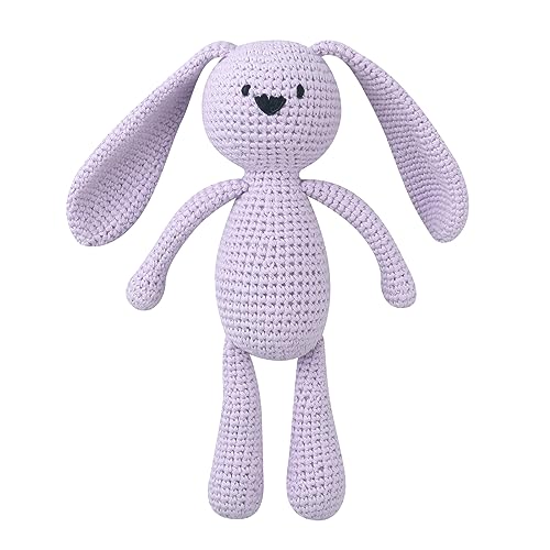Zkydhbd Baby Ausgestopfte Kaninchen Handgefertigt Plüsch Gefülltes Gestrickte Baby Schlafspielzeug Neugeborene Geschenk Handgefertigt Für Babys Stofftier Spielzeug Kleines Kaninchen Plüsch Toy von Zkydhbd