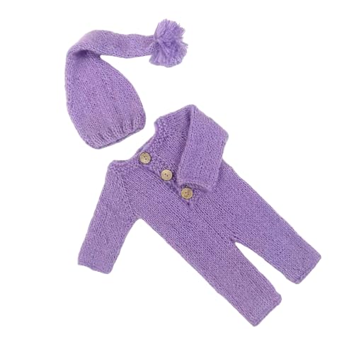 Zkydhbd Baby Strampler Jumpsuit Foto Kleidung Mit Elastischen Langhutfotografie Requisiten Kostüme Outfit Atmungsaktives Kleidung Baby Erster Monat Outfit von Zkydhbd