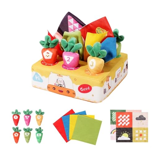 Zkydhbd Baby Tissue Box Spielzeug Für Feinmotorik Spielzeug Ziehen Aktivitäts Set Mit Krinkelnden Texturen Crinkle Stoffgewebe Tragbare Reise Für Kleinkinder von Zkydhbd