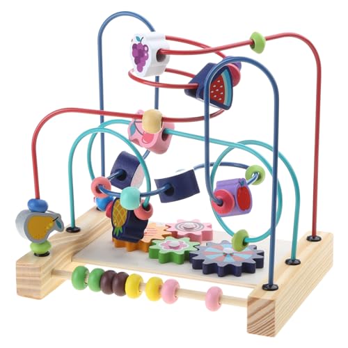 Zkydhbd Bildungsspielzeugperlen Auf Dem Schaufel Vorschulspielzeug Für Kleinkindfarbe Erkennen Sie Holzrollen Untersetzer Vorschulalter Geburtstag Geschenke Perlen Spielzeug Groß von Zkydhbd