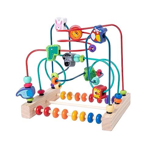 Zkydhbd Bildungsspielzeugperlen Auf Dem Schaufel Vorschulspielzeug Für Kleinkindfarbe Erkennen Sie Holzrollen Untersetzer Vorschulalter Geburtstag Geschenke Perlen Spielzeug Groß von Zkydhbd