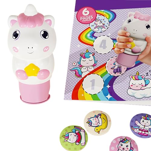 Zkydhbd Bildungsstempelaufkleber Für Kinder Mit Aktivitätsbuch Vorschullernhandwerksstempel Spielzeug Für Kinder Tiermarken Set von Zkydhbd
