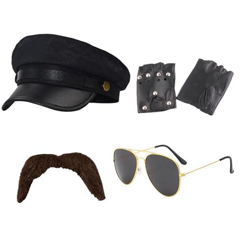 Zkydhbd Chauffeur Kostüm Neuheit Limousinen Fahrer Kostüm Set Black Chauffeur Fahrer Chauffeur Kostümzubehör Chauffeur Kostüm Set Chauffeur Handschuhe Sonnenbrille Für Cosplay Themenparty Party Zkydhbd Chauffeur Kostüm Neuheit Limousinen Fahrer Kostüm Set Black Chauffeur Fahrer Chauffeur Kostümzubehör Chauffeur Kostüm Set Chauffeur Handschuhe Sonnenbrille Für Cosplay Themenparty Party von Zkydhbd