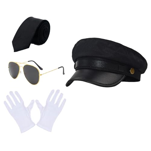 Zkydhbd Chauffeur Kostüm Neuheit Limousinen Fahrer Kostüm Set Black Chauffeur Fahrer Chauffeur Kostümzubehör Chauffeur Kostüm Set Chauffeur Handschuhe Sonnenbrille Für Cosplay Themenparty Party Zkydhbd Chauffeur Kostüm Neuheit Limousinen Fahrer Kostüm Set Black Chauffeur Fahrer Chauffeur Kostümzubehör Chauffeur Kostüm Set Chauffeur Handschuhe Sonnenbrille Für Cosplay Themenparty Party von Zkydhbd