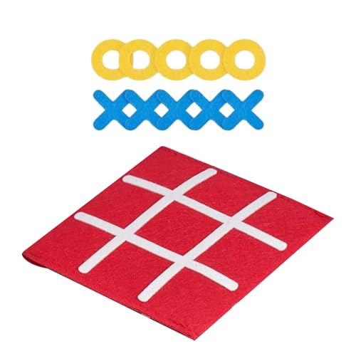 Zkydhbd Faltbare Tictactoe Board Schachspiel Spielzeug Early Educational Puzzle Game Spielzeug Für Familienbindung Party Nacht Unterhaltung Logische Strategie Für Kinder von Zkydhbd