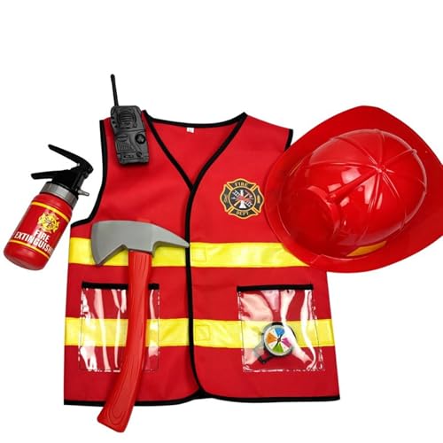Zkydhbd Fireman Kostüm Feuerwehr Rollenspiel Set Mit Feuerlöschern Helme Spielzeug Für Kostümkinder Kostüme Zkydhbd Fireman Kostüm Feuerwehr Rollenspiel Set Mit Feuerlöschern Helme Spielzeug Für Kostümkinder Kostüme von Zkydhbd