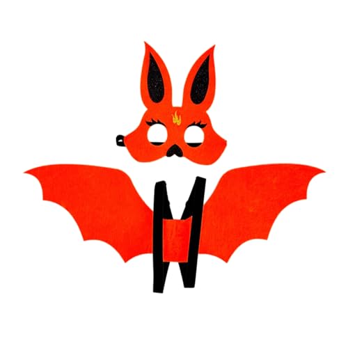 Zkydhbd Fledermausflügelkostüm Mit Bat Maske Halloween Fledermaus Kostüm Accessoires Für Erwachsene Kinder Jungen Mädchen Cosplay Halloween Dress Up Themenpartyzubehör von Zkydhbd