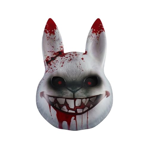 Zkydhbd Funny Rabbits Thematische Belüftete Gesichtsmaske Flexible Plastikkostümpartys Essentiell Für Anime Konventionen Ereignis Plastik Anime Maske von Zkydhbd