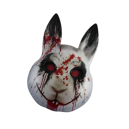 Zkydhbd Funny Rabbits Thematische Belüftete Gesichtsmaske Flexible Plastikkostümpartys Essentiell Für Anime Konventionen Ereignis Plastik Anime Maske von Zkydhbd