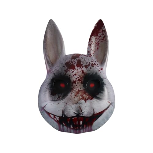 Zkydhbd Funny Rabbits Thematische Belüftete Gesichtsmaske Flexible Plastikkostümpartys Essentiell Für Anime Konventionen Ereignis Plastik Anime Maske von Zkydhbd