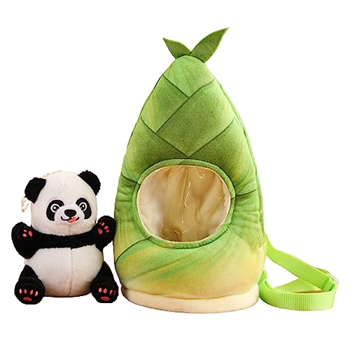 Zkydhbd Gefüllter Panda Chinese Panda Holding Bambus Toy Room Dekoration Emotion Beschädigung Für Kleinkindmädchen Büro Ornament Plushie von Zkydhbd