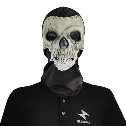 Zkydhbd Halloween Maske Scary Skull Maske Vollkopf Masque Schädel Gesichtsmaske Halloween Cosplay Requisite Halloween Cosplay Kostüm Schädel von Zkydhbd