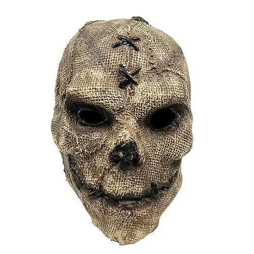 Zkydhbd Halloween Maske Schädelmaske Horror Full Head Skeletts Skelett Kopfbedeckung Realistische Halloween Cosplay Requisiten Für Frauen Geschenke Vollkopfschädel von Zkydhbd