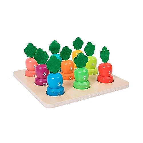 Zkydhbd Holznummer Lernfarbsortierspielzeug Tragbare Kinder Gehirnentwicklung Vorschulbildungspädagogik Für Kleinkinder Logische Argumentation Training Spielzeug von Zkydhbd