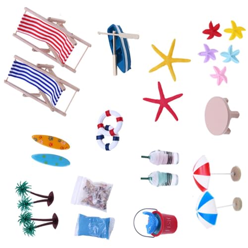 Zkydhbd Interaktion Miniatur Beach Szene Display Dekoration Set Mit Muscheln Lounger Accessoires Für Doll House Landschaftsgestaltung Beach Thema Spielset Playset Zkydhbd Interaktion Miniatur Beach Szene Display Dekoration Set Mit Muscheln Lounger Accessoires Für Doll House Landschaftsgestaltung Beach Thema Spielset Playset von Zkydhbd