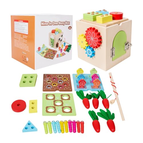 Zkydhbd Kids Educational Toy Pulling Radich Toy Fishing Farb Cognition Toy Hand Eye Koordination Training Geschäftiger Box von Zkydhbd