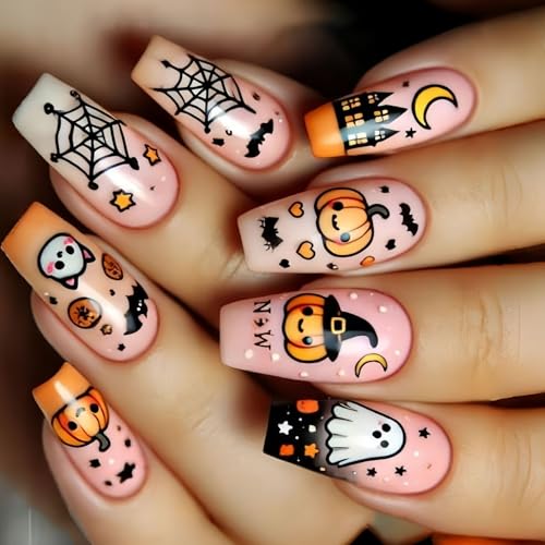 Zkydhbd Komfortable Länge Pumpkin Outfit Ideal Für Kinder Und Erwachsene Diese Halloween Bauchmuskeln Gruselige Skelettpresse Auf Geistere Halloween Nageldesigns Zkydhbd Komfortable Länge Pumpkin Outfit Ideal Für Kinder Und Erwachsene Diese Halloween Bauchmuskeln Gruselige Skelettpresse Auf Geistere Halloween Nageldesigns von Zkydhbd