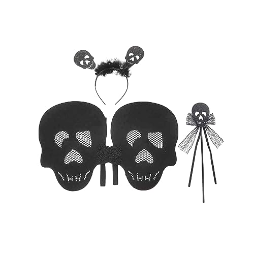 Zkydhbd Mädchen Dress Up Cosplays Kostümzubehör Für Kinderflügelaufführungen Wand Stirnband Halloween Spiders Kostüm Set Halloween Kostüme Mit Flügel Halloween Kostümfing Party Performances Kostüm Up von Zkydhbd