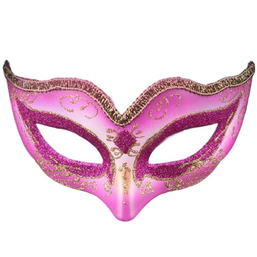 Zkydhbd Masquerade Halloween Cosplay Eyemask Masquerade Halbmaske Für Halloween Kostüm Masquerade Party Proms Black Maske von Zkydhbd