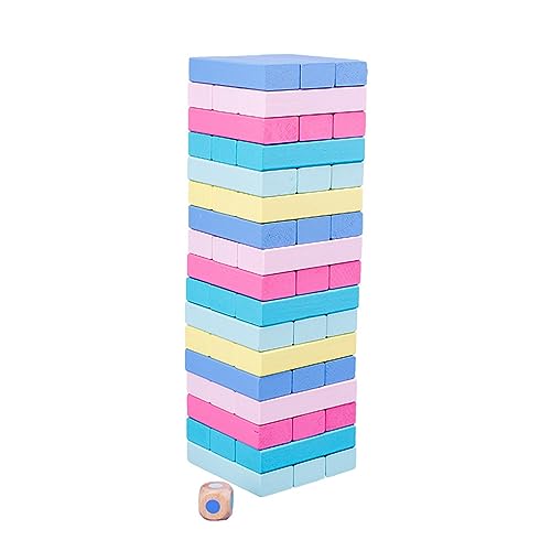 Zkydhbd Massivholzsteuerer Turm Für Familien Taumeln Block Balance Stapelspielzeug Für Kinder Hand Auge Koordination Geburtstagsgeschenk Familienaktivität Spiel Party Spiel von Zkydhbd