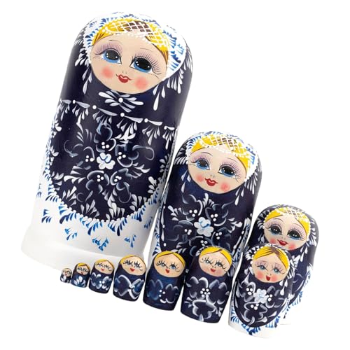 Zkydhbd Matryoshka Puppen Set Von 10 Holz Russischen Nistpuppen Set Festival Babushka Dolls Souvenir Kulturgeschenke Kinderzimmer Dekore Home Office Dekore Zkydhbd Matryoshka Puppen Set Von 10 Holz Russischen Nistpuppen Set Festival Babushka Dolls Souvenir Kulturgeschenke Kinderzimmer Dekore Home Office Dekore von Zkydhbd