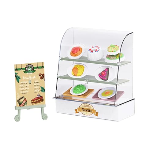 Zkydhbd Miniatur Bäckerei Counter Displinet Schrank Mit Dessertmodellfigur Für 1/12 Puppenhäuserzubehör Tun Spielspielspielspielzeug Zkydhbd Miniatur Bäckerei Counter Displinet Schrank Mit Dessertmodellfigur Für 1/12 Puppenhäuserzubehör Tun Spielspielspielspielzeug von Zkydhbd
