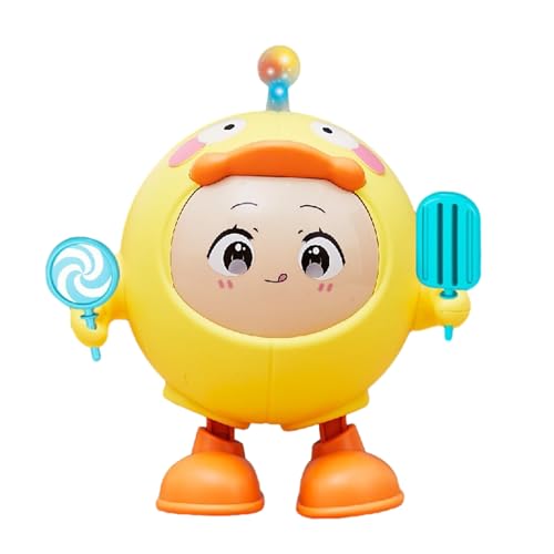 Zkydhbd Musical Roboter Spielzeug Für Entspannung Kompaktes Roboterspielzeug Mit Stress Lindern Musik Tragbares Süßesform Roboter Orament Fun Neuheit Plüschspielzeug von Zkydhbd