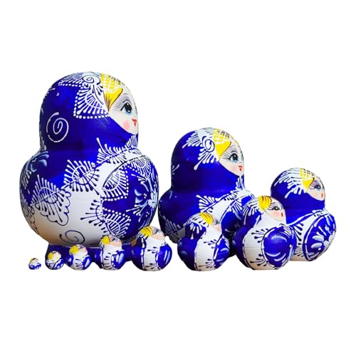 Zkydhbd Neuheit Russische Puppen Set Von 10 Handgemalten Holzmatryoshka Für Kunstliebhaber Dekorative Russische Nistfiguren Russische Nistpuppen Für Erwachsene Zkydhbd Neuheit Russische Puppen Set Von 10 Handgemalten Holzmatryoshka Für Kunstliebhaber Dekorative Russische Nistfiguren Russische Nistpuppen Für Erwachsene von Zkydhbd