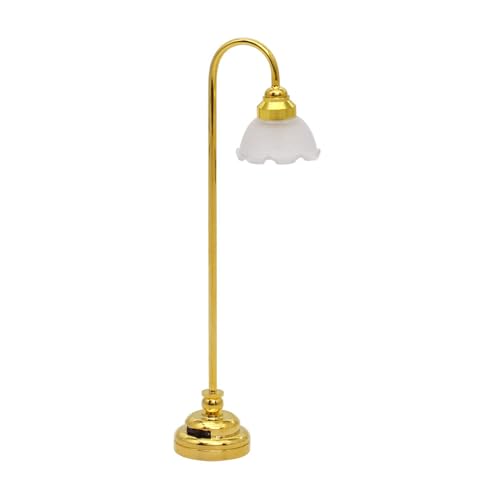 Zkydhbd Niedliche Pädagogische Puppenhaus Miniaturen Stößen Lampenspielzeug Tun Spielezubehör Realistische Modell Stöbe Lampe Modell Rollenspiele LED Stehlampe von Zkydhbd