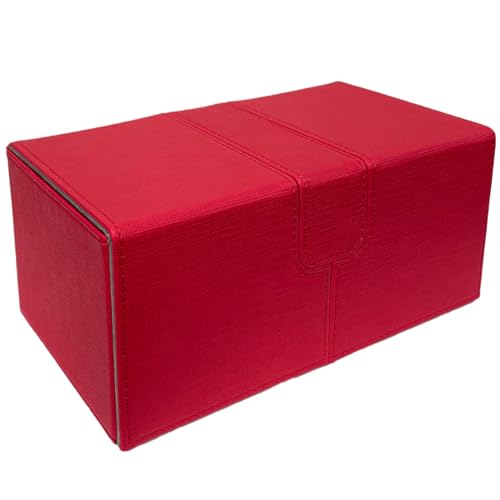 Zkydhbd Pu Leder Deck Spielkartenbox Karten Schützen Koffer Für Spielkarten Kartenspeicherbox Trading Carding Box Card Storage Case von Zkydhbd